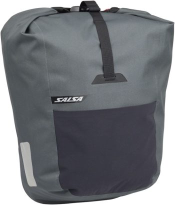 Salsa EXP Series Agave Pannier - 12.5L, Roll-Top, Gray, Each