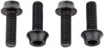 Wolf Tooth Water Bottle Cage Bolts - Set/4, Aluminum, Black