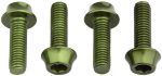 Wolf Tooth Water Bottle Cage Bolts - Set/4, Aluminum, Olive