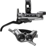 Shimano XTR M9220 Enduro Disc Brake and Lever - Right/Rear, Post Mount, 4-Piston Caliper, SM-BH90-SBM Hose, Finned Metal Pads, Gray