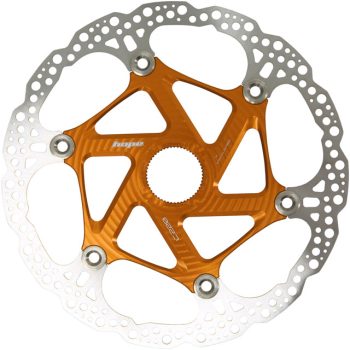 Hope MTB Floating Centre-Lock Disc Brake Rotor - 220mm, Center-Lock, Orange