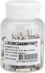 Jagwire 5mm to 4mm Step Down Open End Caps Bottle of 100, Chrome Plated