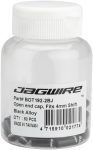 Jagwire 4mm Open Alloy End Caps Bottle of 50, Black