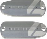 Hope Tech 4 Brake Lever Reservoir Lid - Silver, Pair