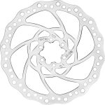 Tektro TR-17 Disc Brake Rotor - 160mm, 6-Bolt, 2.3mm Thickness, Silver