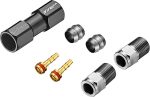 TRP TL1.3 Disc Brake Hose Coupler Kit - For 5.0mm, Coupler, Compression Ferrules, Brass Inserts with O-Ring, and Hose Retainer