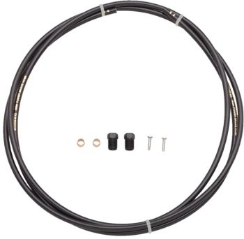Shimano SM-BH90-SS High Pressure Disc Brake Hose Kit - Straight Caliper Caliper Connector, 1700mm, Black