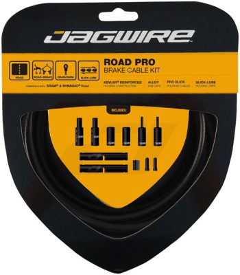 Jagwire Pro Brake Cable Kit Road SRAM/Shimano, Stealth Black
