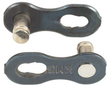 KMC MissingLink CL573R 7.3mm Connector - 6,7,8-Speed, Reusable, Silver, 2 Pairs/Card