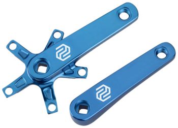 Promax SQ-1 Crank Arm Set - 170mm, Square Taper JIS Spindle Interface, 110mm BCD, Blue