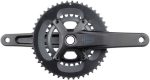 microSHIFT Sword 2x Crankset - 165mm, 10-Speed, 48/31t, 110 Asym BCD,  24mm Spindle, Black