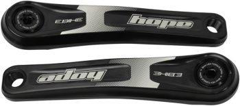 Hope Ebike Crank Arm Set - 155mm, ISIS, Standard Offset, Black
