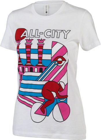 All-City Parthenon Party Women's T-Shirt - White, Pink, Red, Blue, Black, 2X-Large