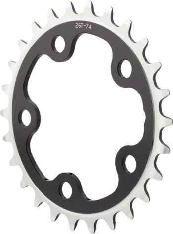 MSW Multi Speed 24t x 74mm Inner Chainring Black