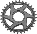 TRP CR-M9050 Boost Direct Mount Chainring - 30t, 12-Speed, CINCH Mount, 3mm Offset, 7075-T6 Aluminum, Sandblasted Black/Space Gray