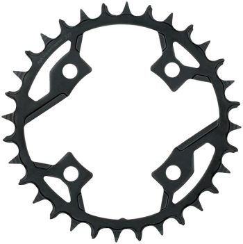 Full Speed Ahead Gamma Pro Mega Tooth 32t, 82 BCD, For 1 x11-Speed and SRAM 12-Speed, Black