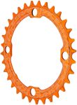 RaceFace 1x Narrow Wide Chainring - 32t, 104 BCD, 10-12 Speed, 7075 Aluminum, Orange