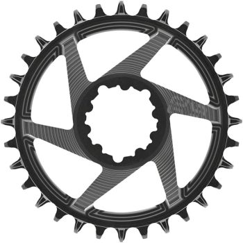 e*thirteen Helix R Chainring - 32t, 11/12-Speed, 3mm Offset, SRAM 3-Bolt DM, Black