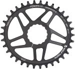 Wolf Tooth Elliptical Direct Mount Chainring - 34t, RaceFace/Easton CINCH Direct Mount, Drop-Stop B, For Boost Cranks, 3mm Offset, Black