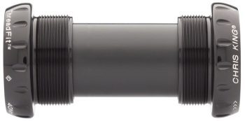 Chris King ThreadFit 24 Bottom Bracket with Fit Kit 6 - English, For SRAM/Truvativ GXP, Black