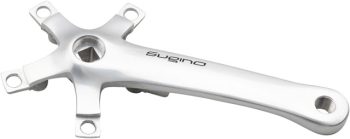 Sugino XD600 Tandem Crank Arm - 170mm, Right Rear, 110/74 BCD, Square Taper JIS Spindle Interface, Silver